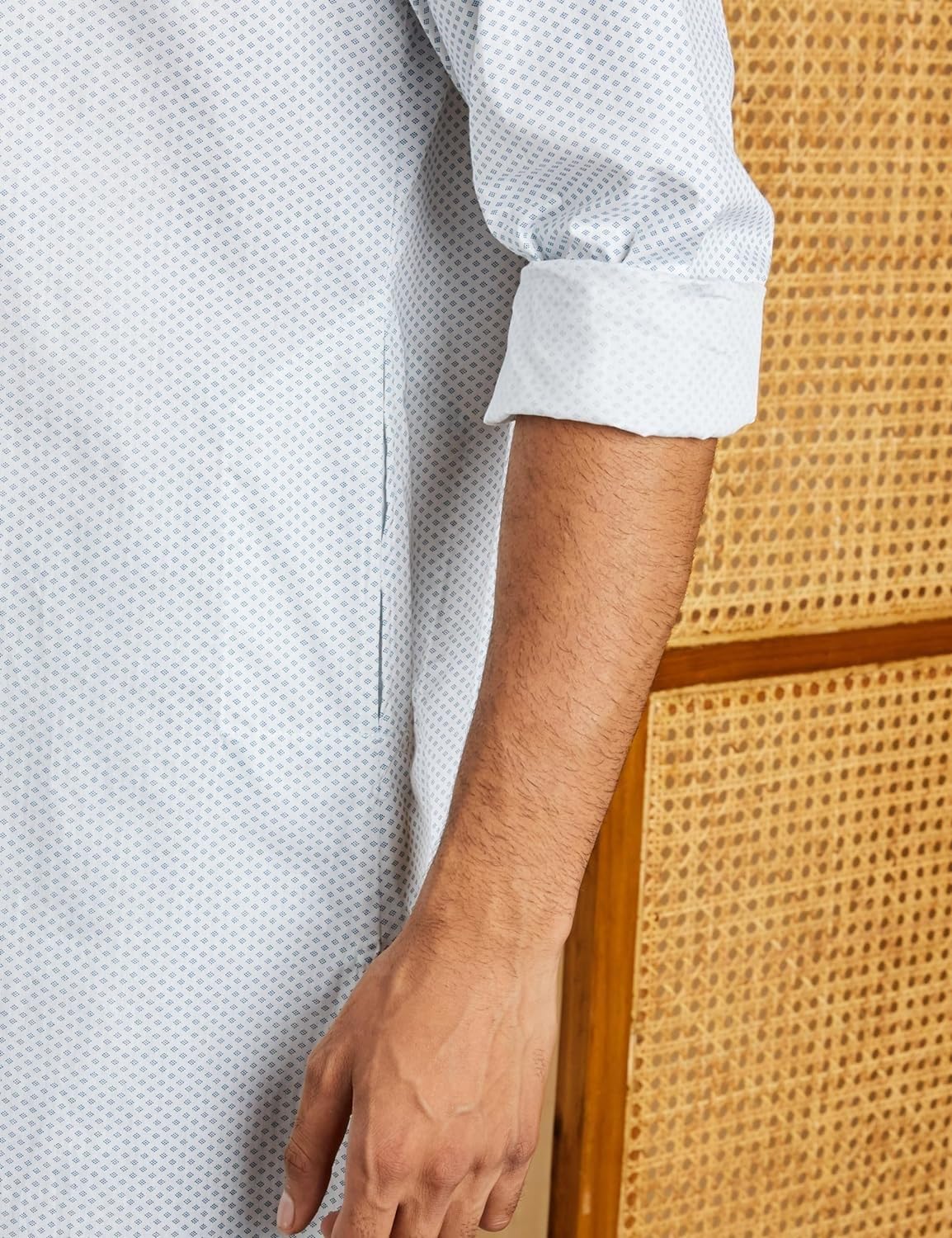 Symbol Men's Cotton Printed Long Kurta