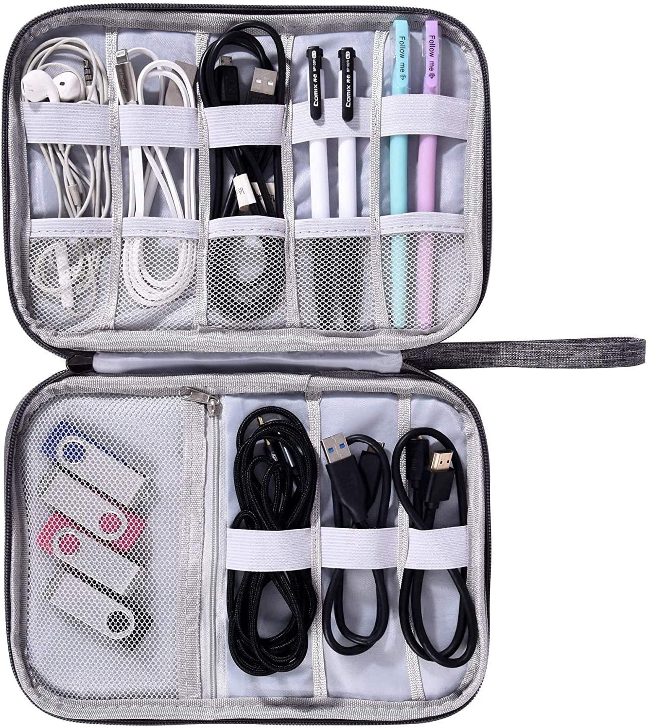 Electronics Organizer Bag Waterproof Carrying Pouch