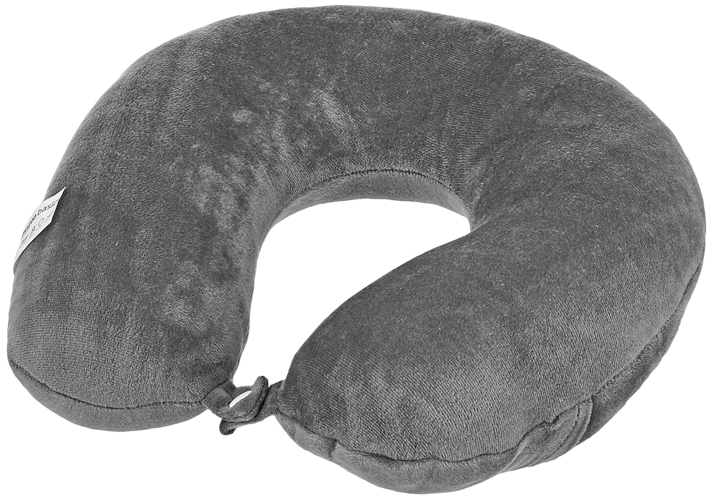 amazon basics Travel Neck Pillow | Soft Velvet Fabric