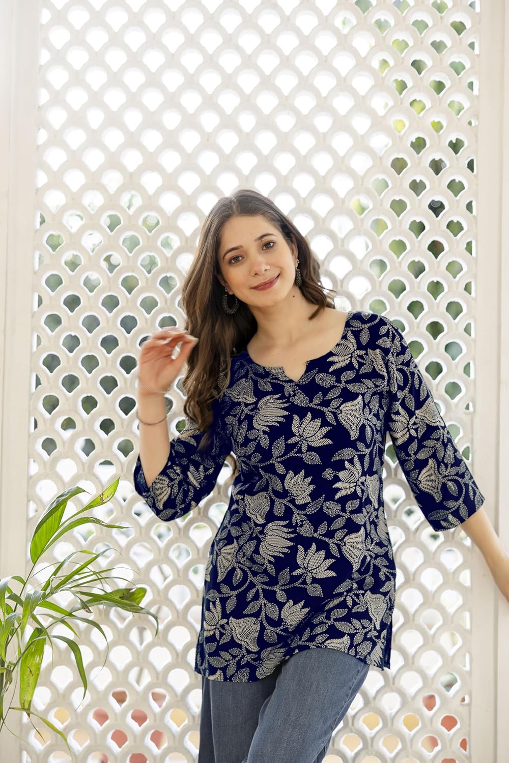 PURSHOTTAM WALA Women Floral Printed Rayon
