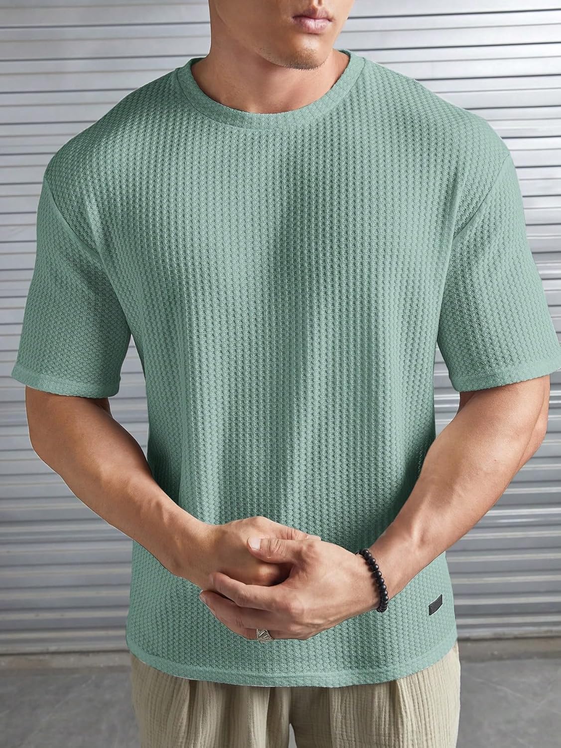 O3e Mens Solid Dotted Unique Design Oversized
