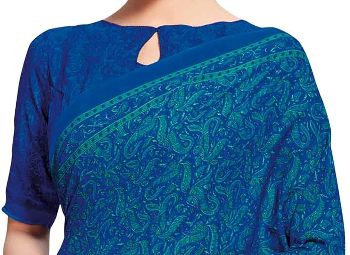 Women's Silk Blend Saree With Unstitched Blouse Piece