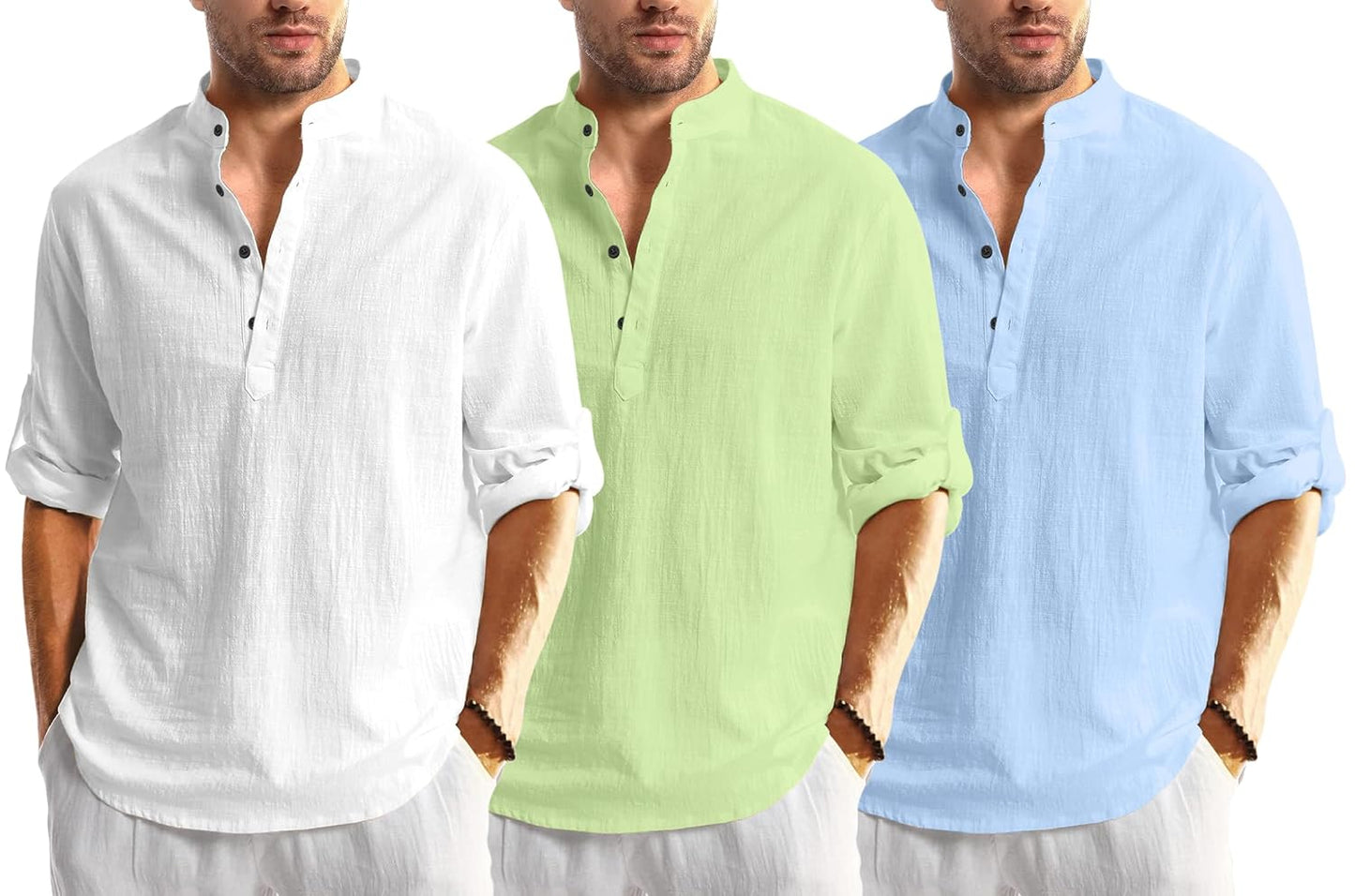 Bellstone Men's Solid Regular Fit Dress Shirt