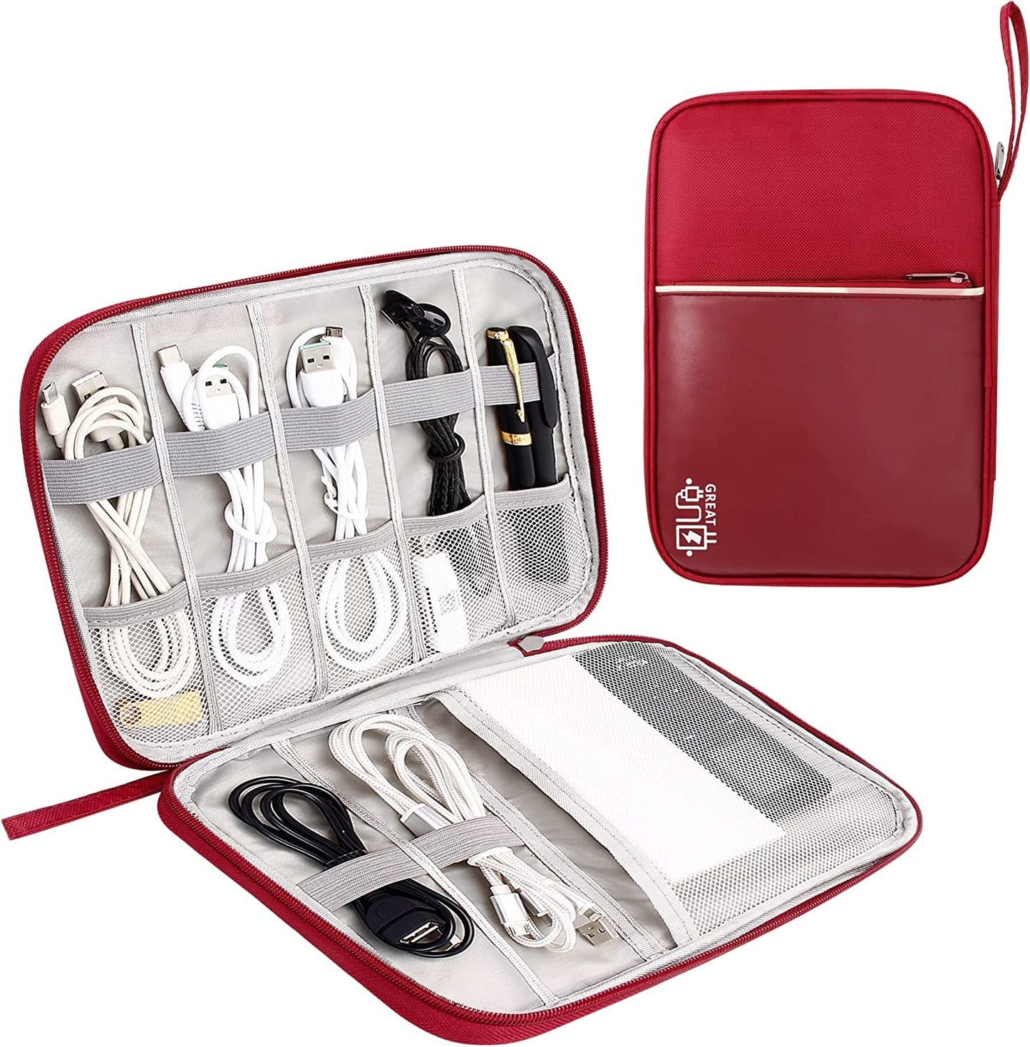 Electronics Organizer Bag Waterproof Carrying Pouch