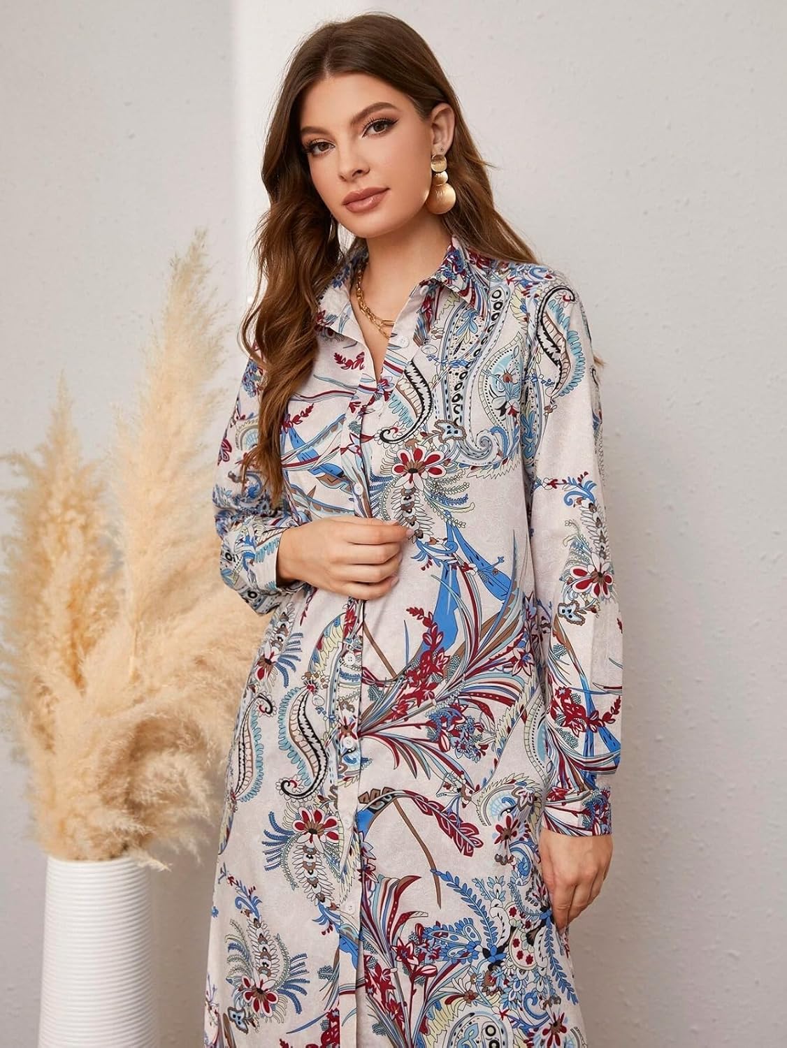 LERIYA FASHION Paisley Printed Kurta-Set for Women