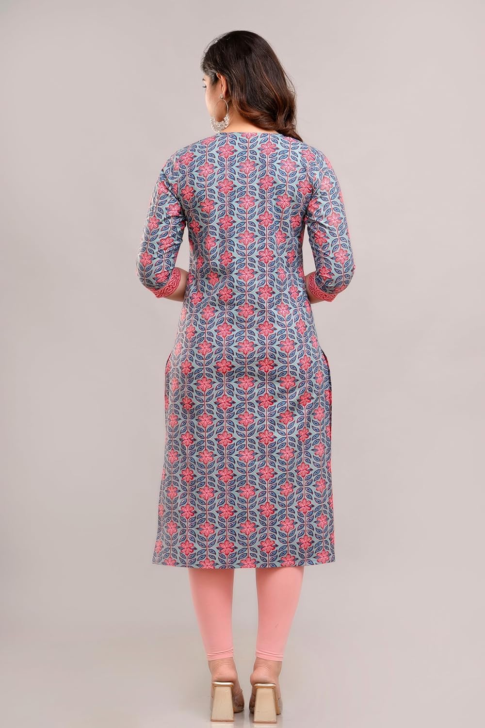 Vnyashri Cotton Straight Kurta for Women