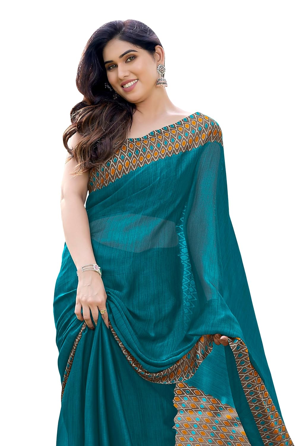 Printed Women's Saree with Blouse Piece