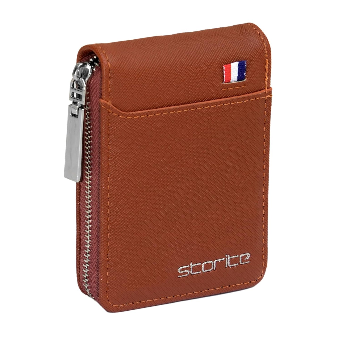 Storite PU Leather 9 Slot Vertical Credit Debit Card
