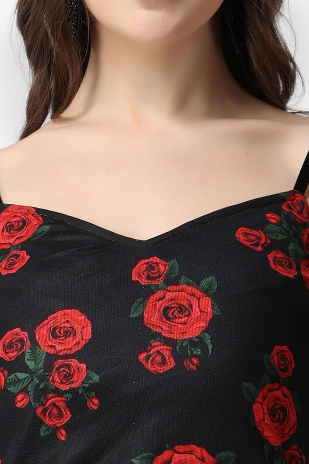 POPWINGS Casual Floral Printed Maxi Length Fit & Flare Dress for Women || Summer Dress for Women || Flare Maxi Dress for Women Stylish || Sleeveless Dress for Women