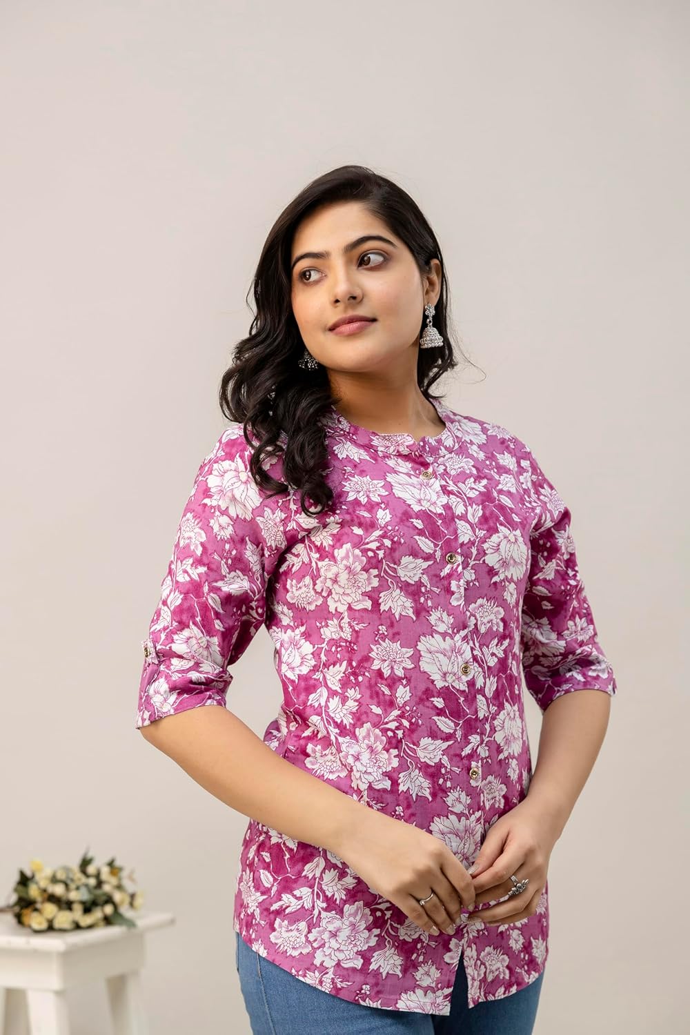 Women's Rayon Indian Culture Tunics Tops
