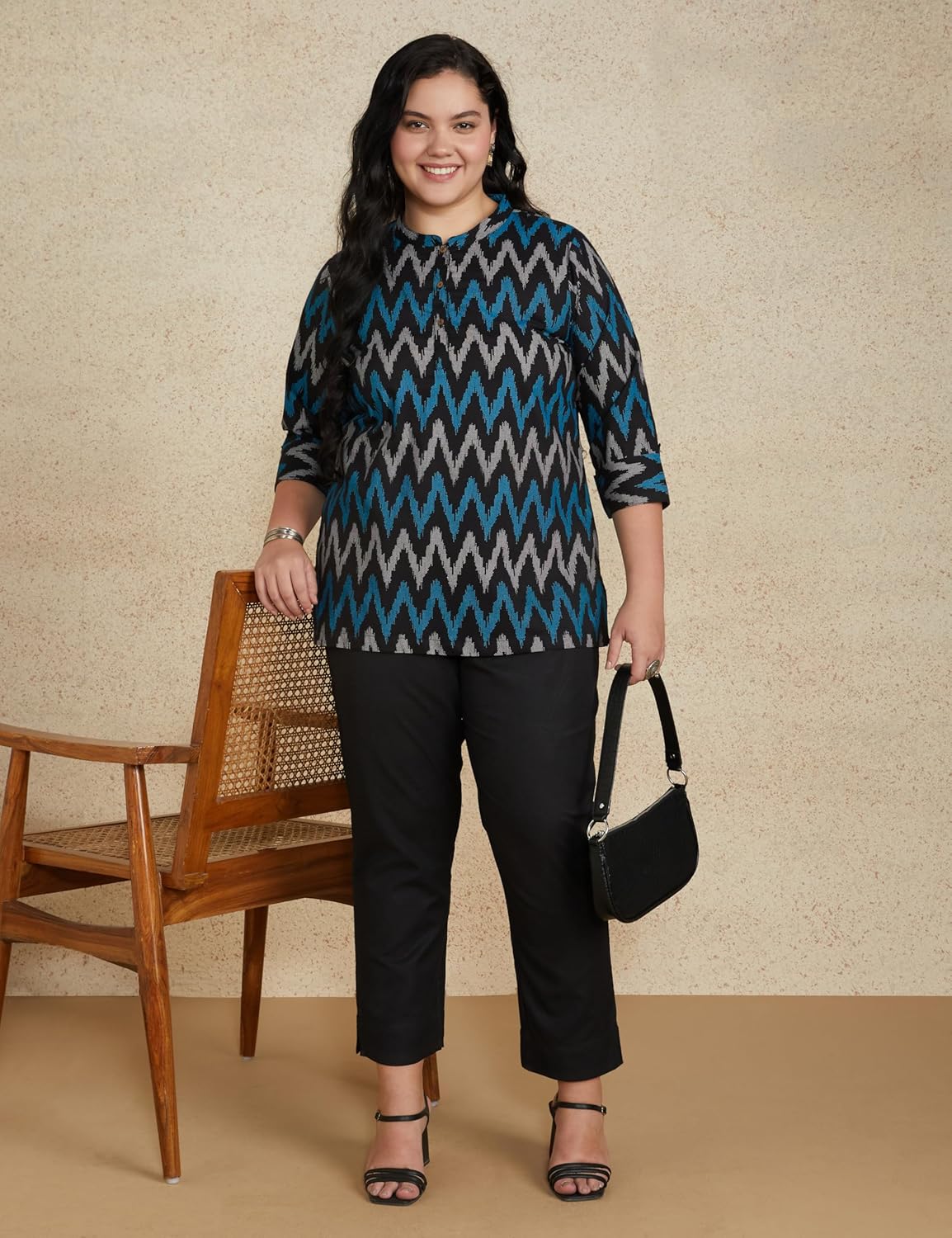 Myx Women's Cotton Regular Fit Casual Kurti