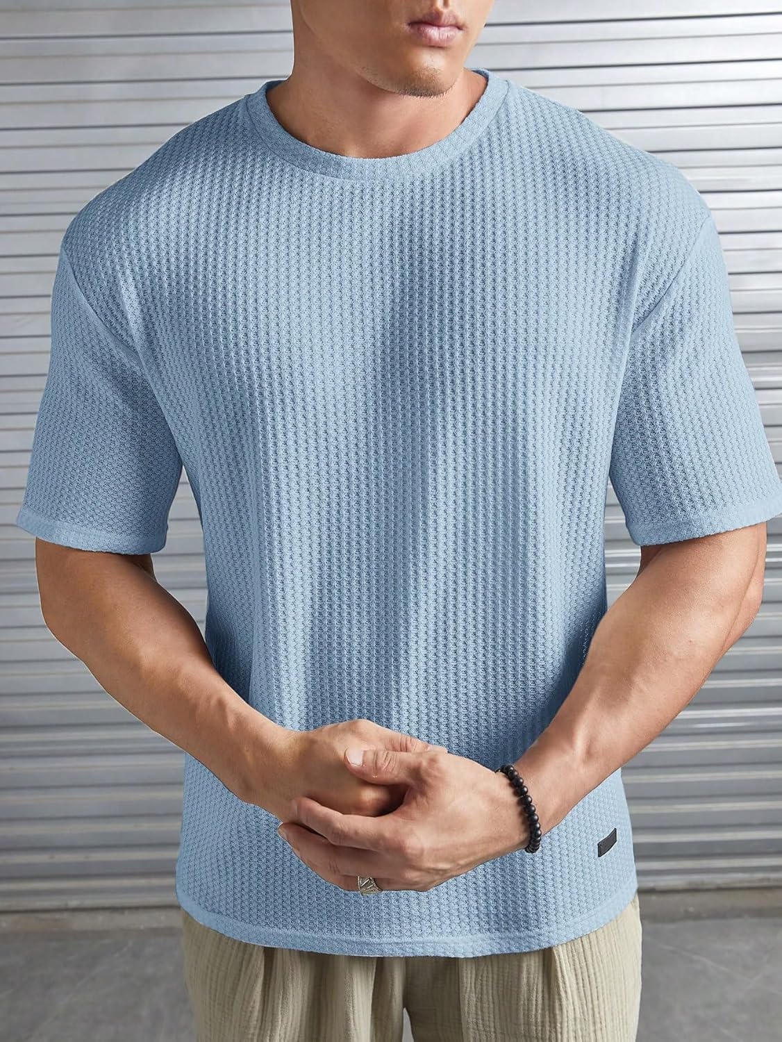 O3e Mens Solid Dotted Unique Design Oversized