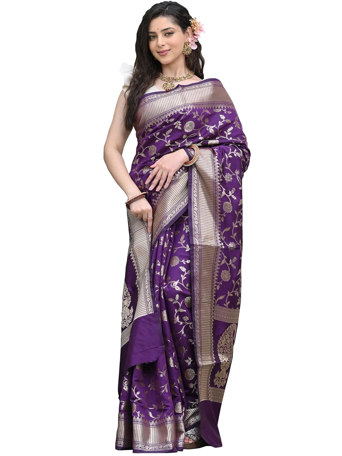 Women's Banarasi Saree Pure Kanjivaram Silk Saree