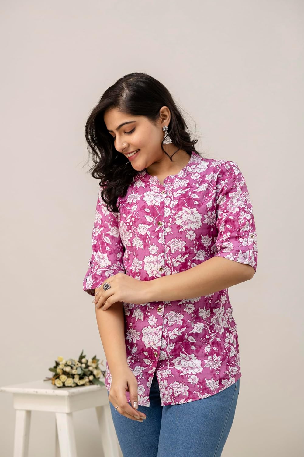 Women's Rayon Indian Culture Tunics Tops