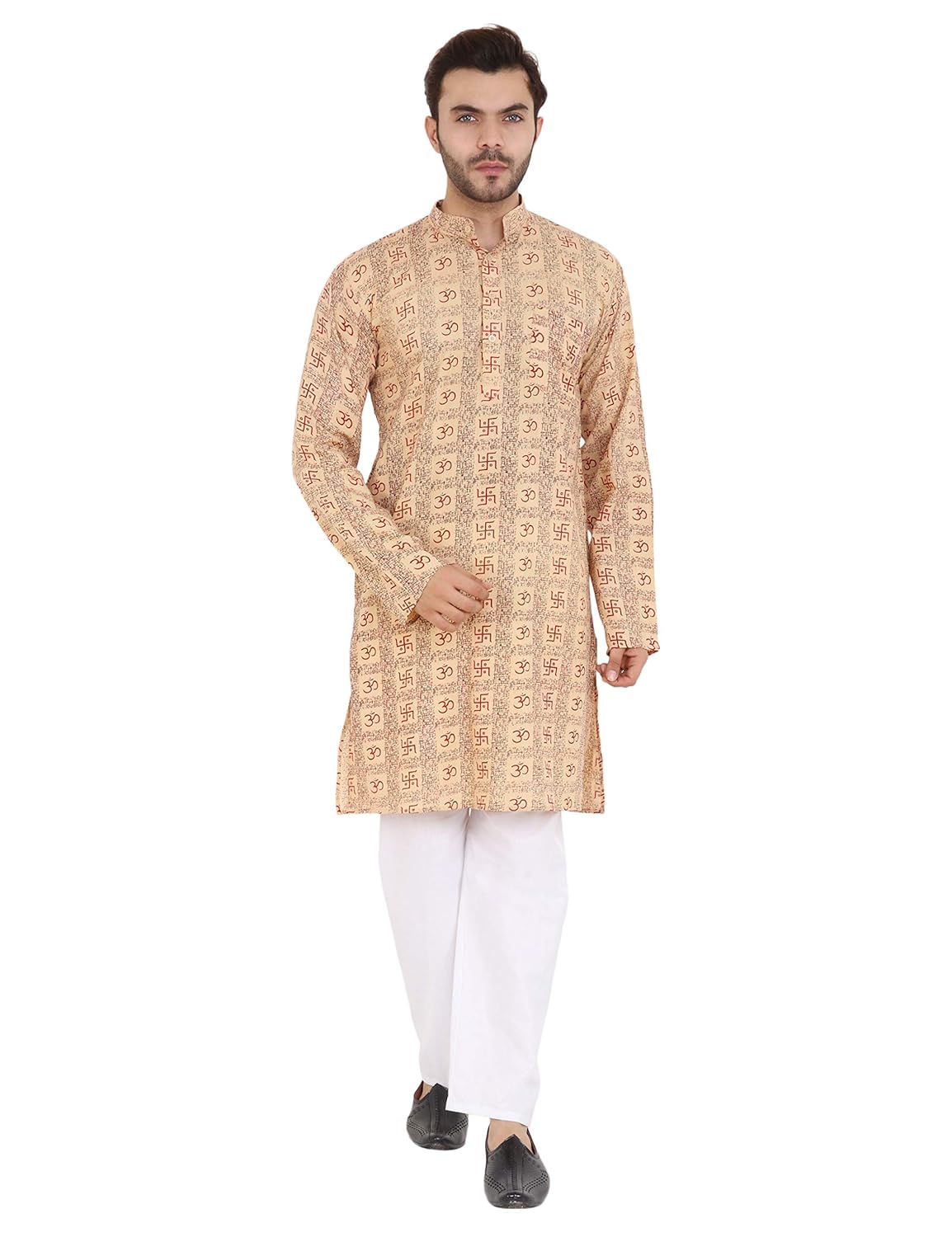 LATEST CHIKAN Men's Cotton Regular Kurta
