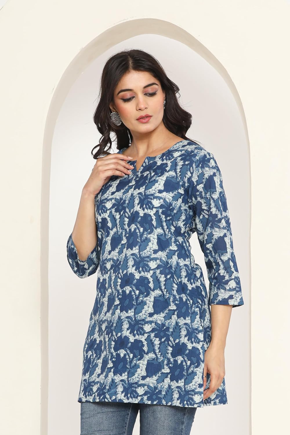 COTTBELLE Women's Wear Printed Cotton Short Kurta