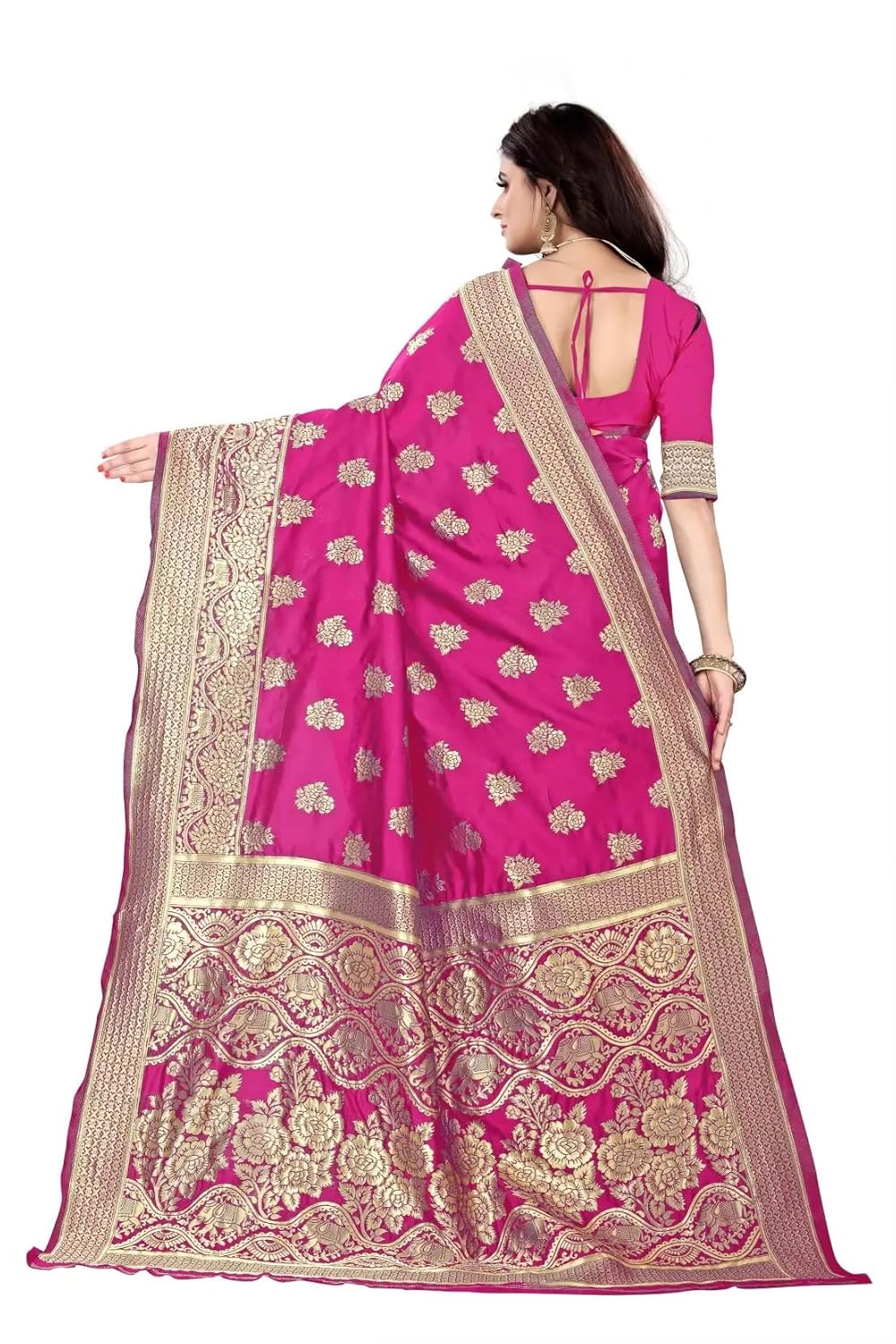 Women's Banarasi SareeSilk Saree With Blouse Piece