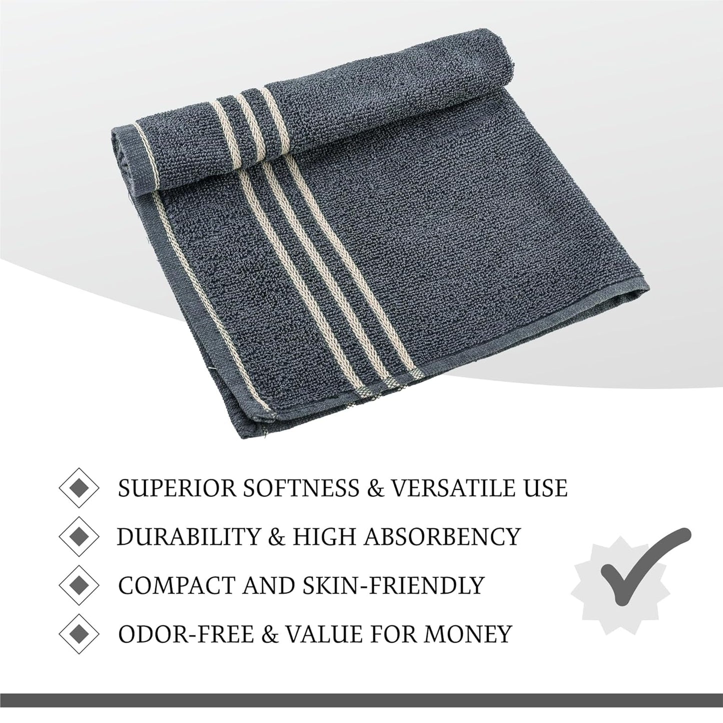 Kuber Industries Pack of 2 Cotton Hand/Face Towels