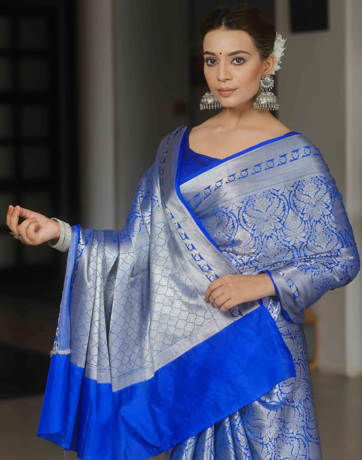 Women's Kanjivaram Soft Silk Blouse Piece For Wedding