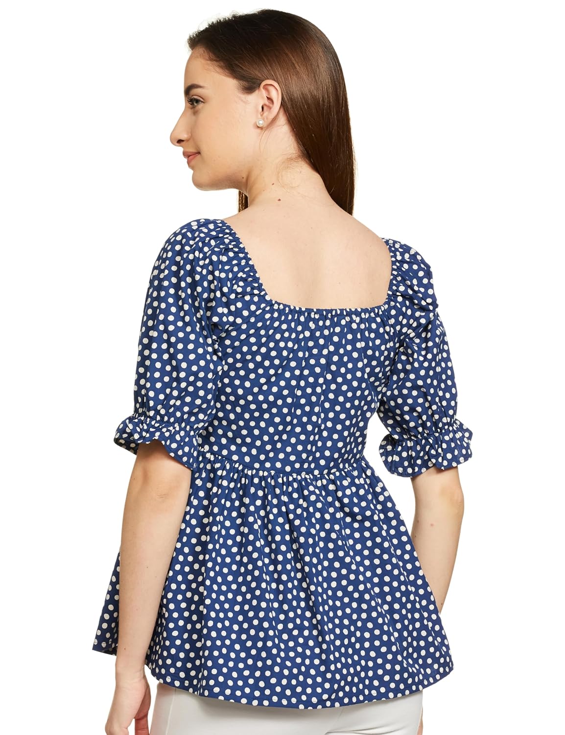 Symbol Women's Cotton Puff Sleeves