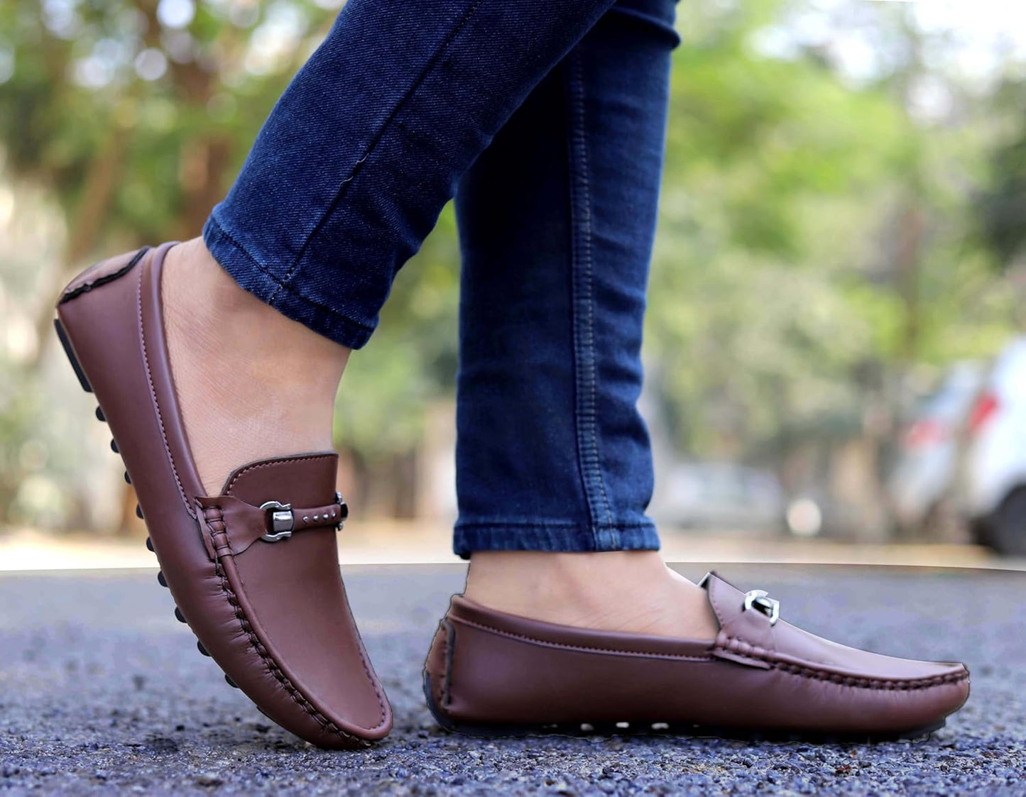 AADI Men's Synthetic Leather Outdoor Loafer Shoes - alphahostel.in