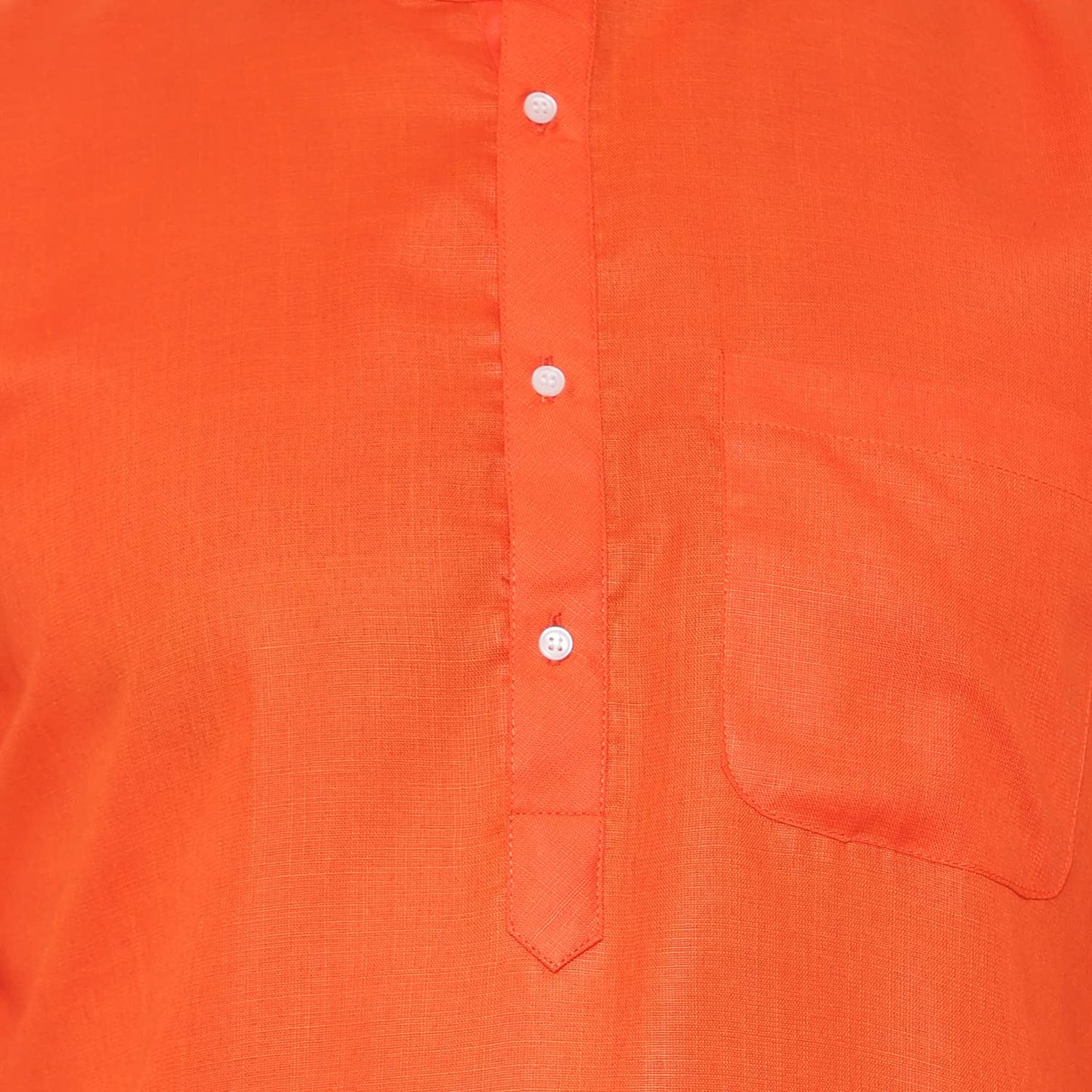 LATEST CHIKAN Men's Cotton Blend Solid Long Kurta