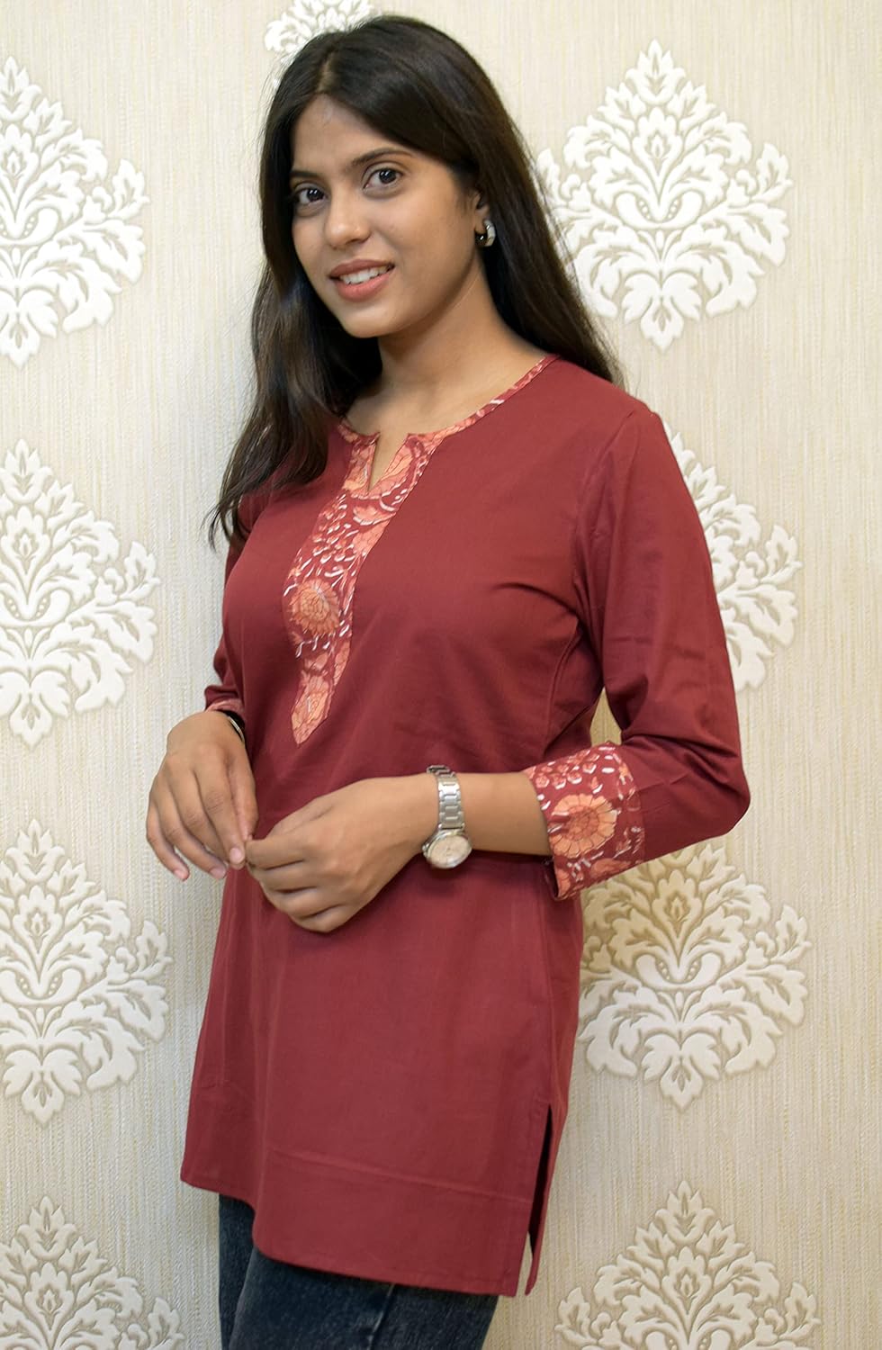 JAIPUR HAND BLOCK Women's Cotton Top |Tunic