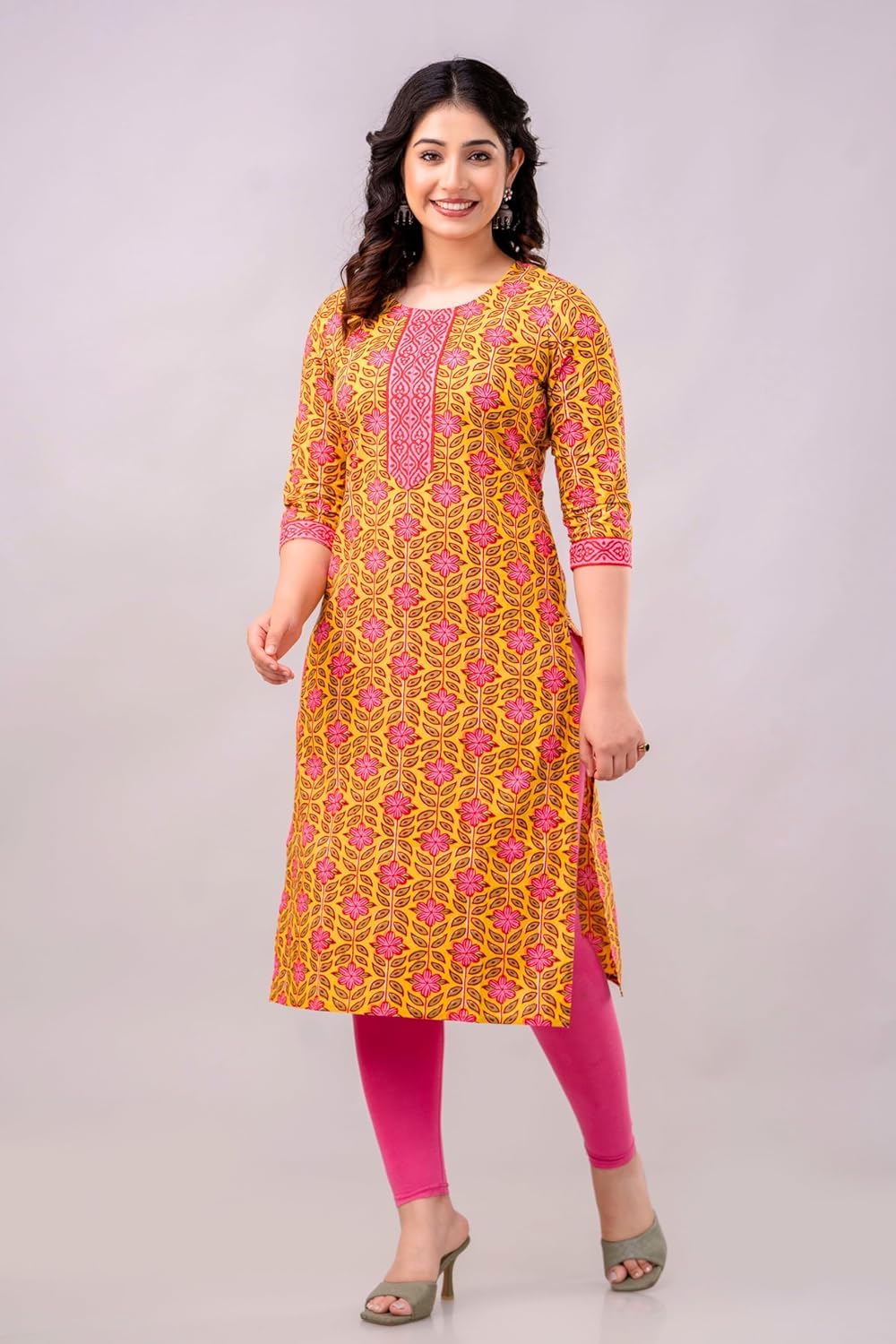 Vnyashri Cotton Straight Kurta for Women