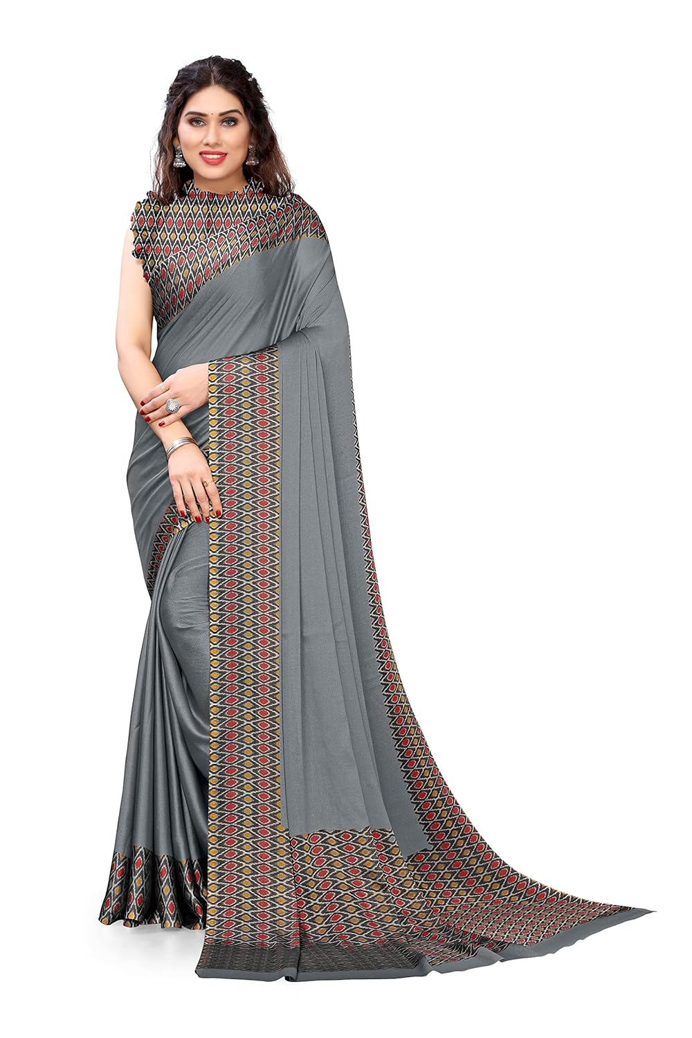 Printed Women's Saree with Blouse Piece