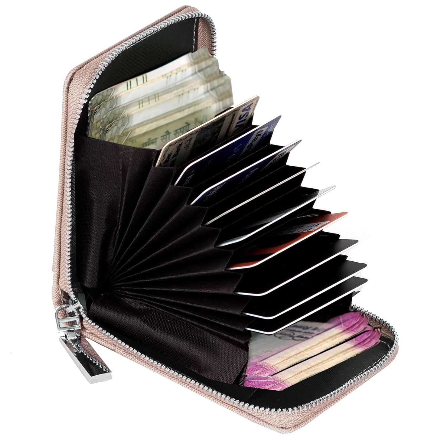 Storite PU Leather 9 Slot Vertical Credit Debit Card