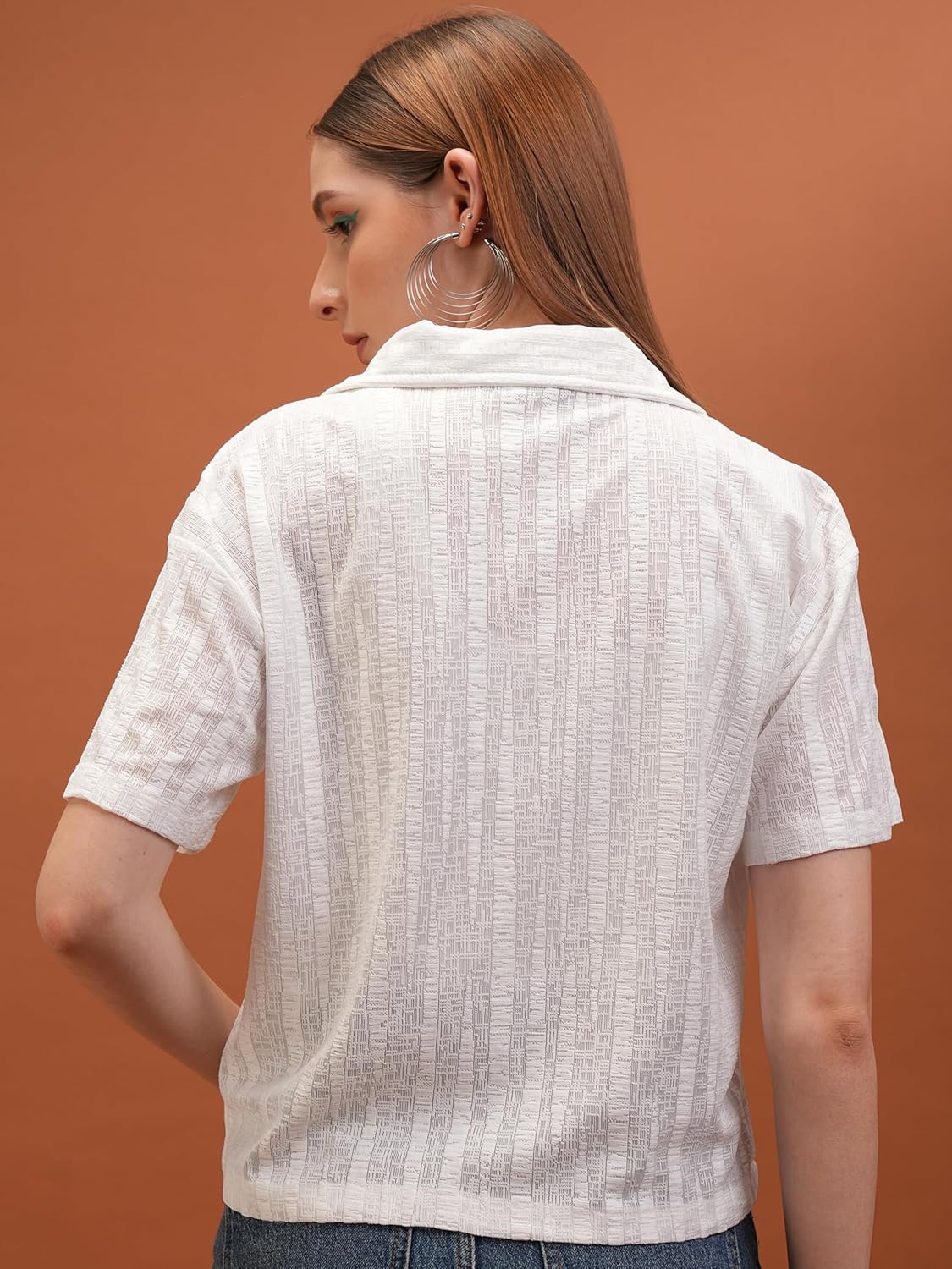 Tokyo Talkies Women's Solid Regular Fit Shirt
