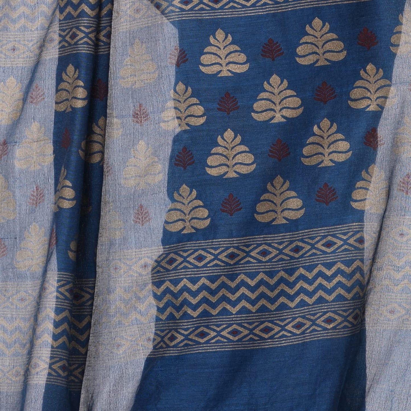 Women`sl Tant Work Design Soft Saree With Blouse Piece