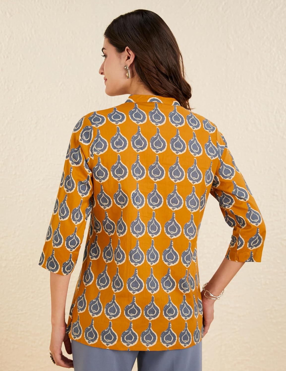 Myx Women's Cotton Printed A-line Short Kurti