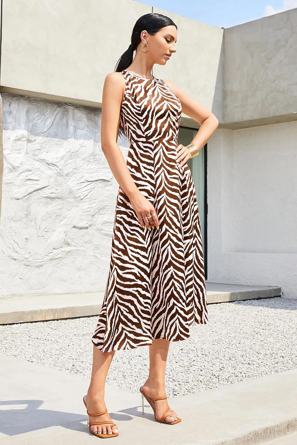Fashion Dream Womens Cotton Blend Printed Dress|Western Dress