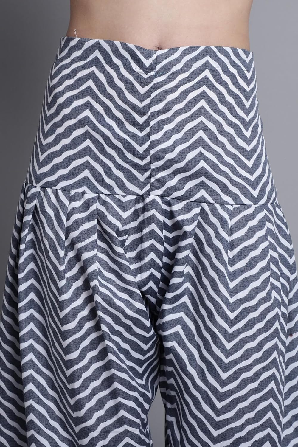 Rajnandini Women Grey & Green Cotton Printed