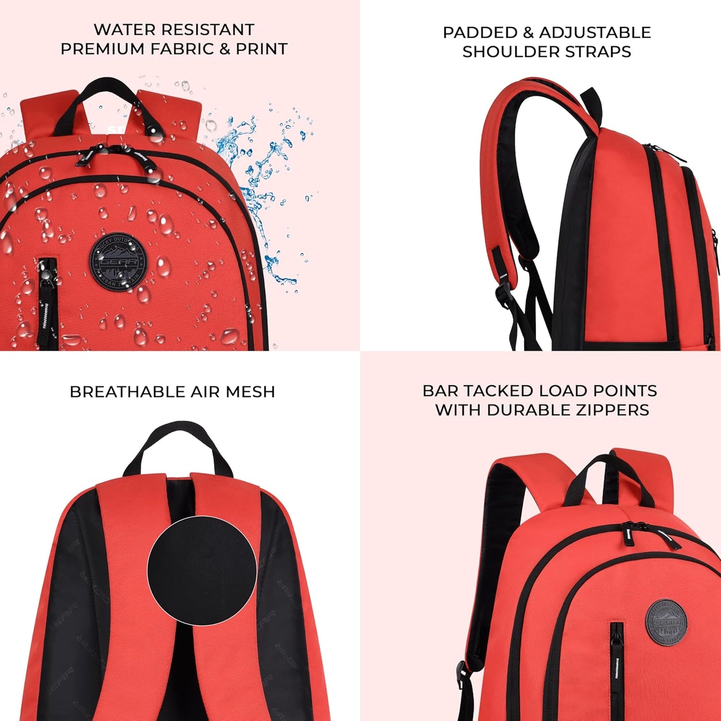 Gear Navy Blue and Green Casual Backpack