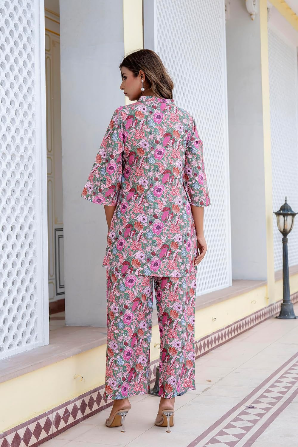 Yashika Women Trendy Printed Cotton Blend Straight