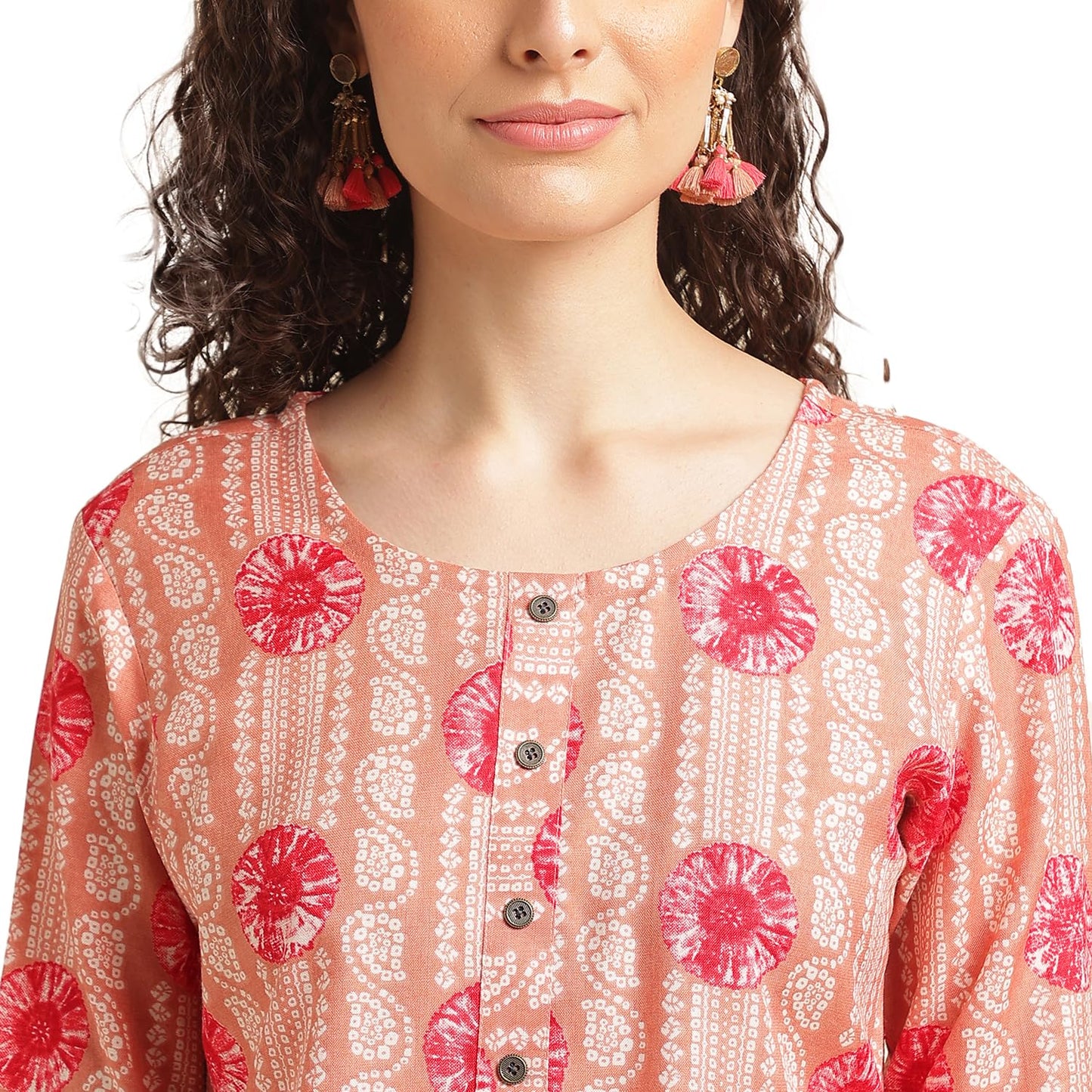 NAINVISH Tops for Women Printed Regular Fit Shirt Top for Women|Tops for Women Stylish Latest|Office Wear Tops for Women|Cotton Blend Tops for Women