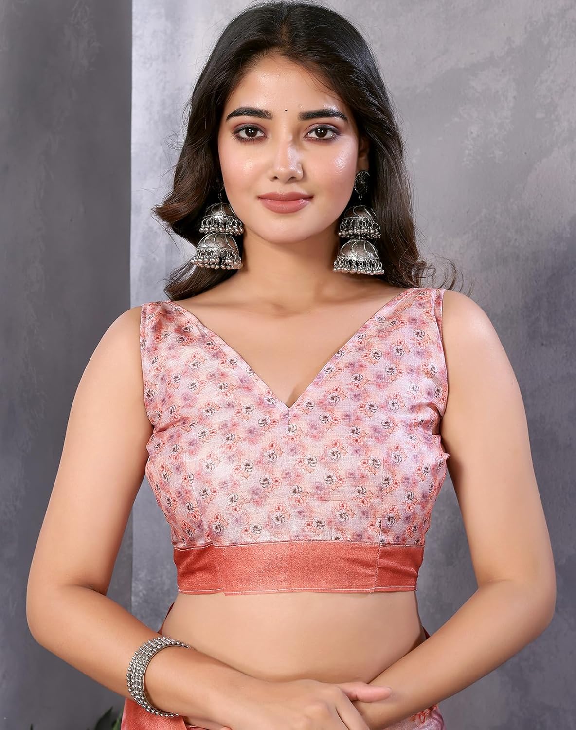 Print Art Silk Cotton Saree t Ethnic Wear for Festive