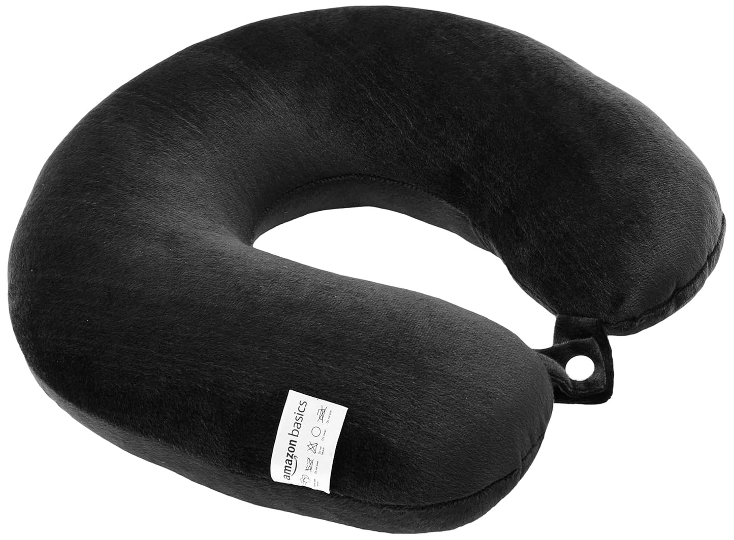 amazon basics Travel Neck Pillow | Soft Velvet Fabric
