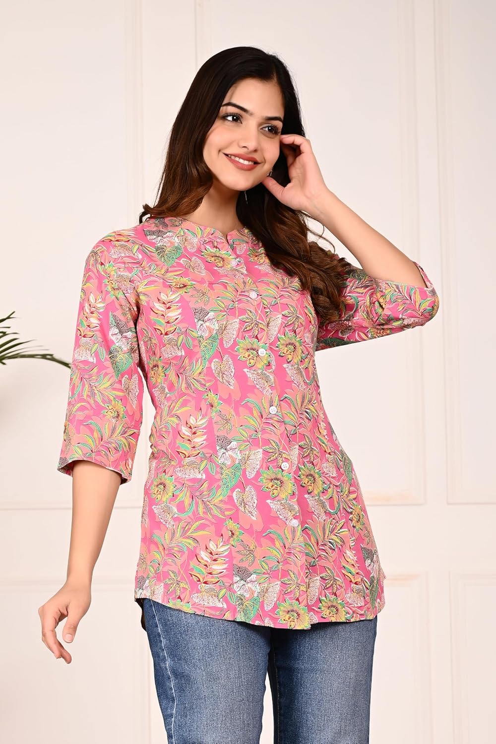 Gudwear Printed Shirt Style Top Women l Stylish Shirt