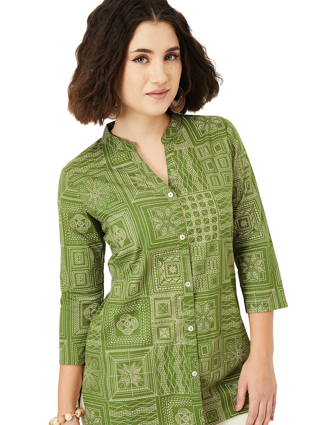 Max Women's Cotton Blend Regular Fit Casual Kurta