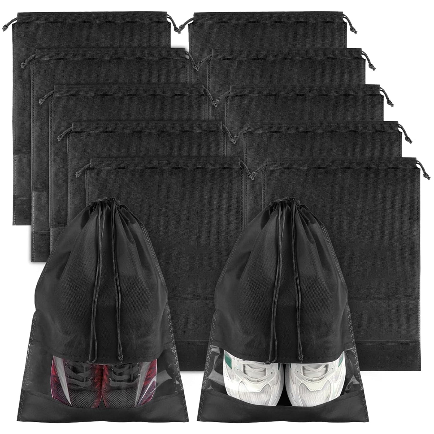 Shoe Bags for Travel, Drawstring Packing Bags, Dustproof