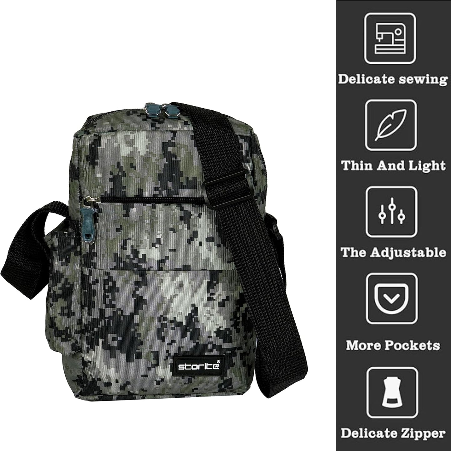 Storite Stylish Padded Mini Sling Bag for Men - alphahostel.in
