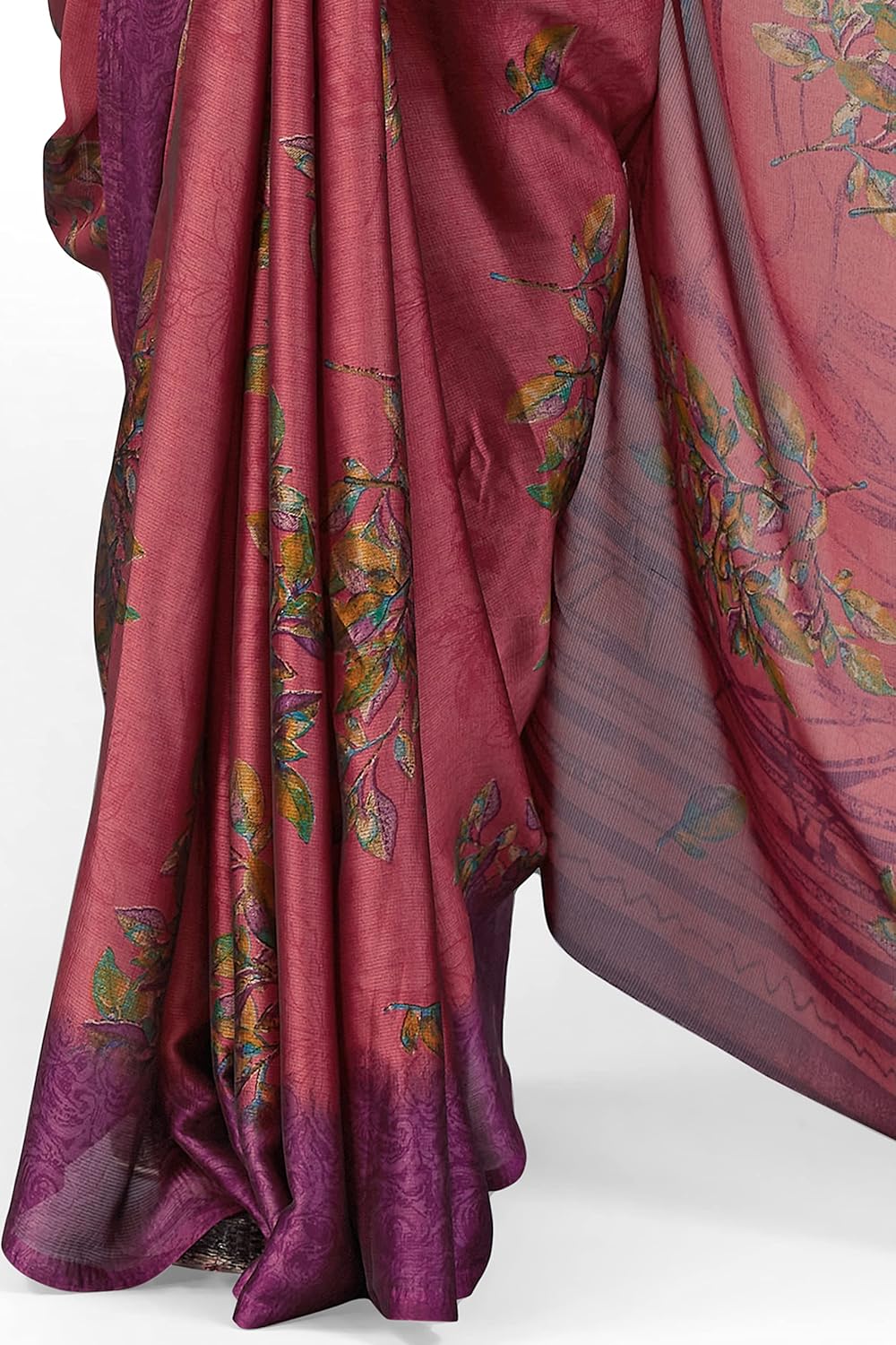 Women's Stylish Chiffon Print Saree with Blouse Piece