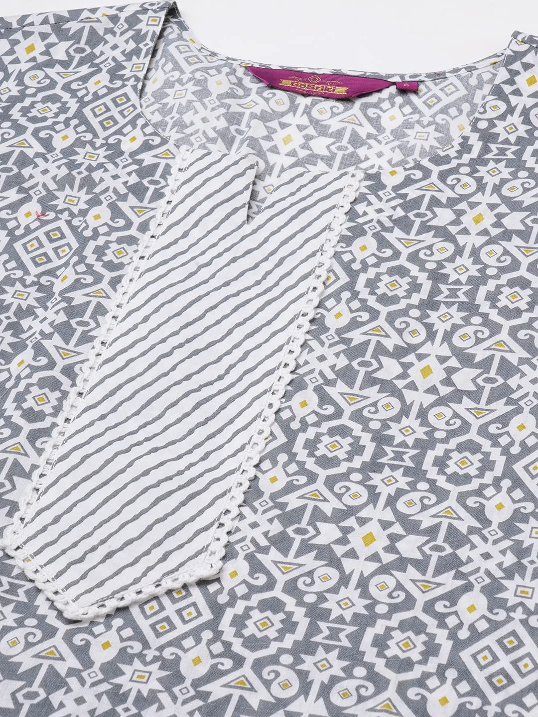 ANNI DESIGNER Women's Cotton Blend Kurta With Pant