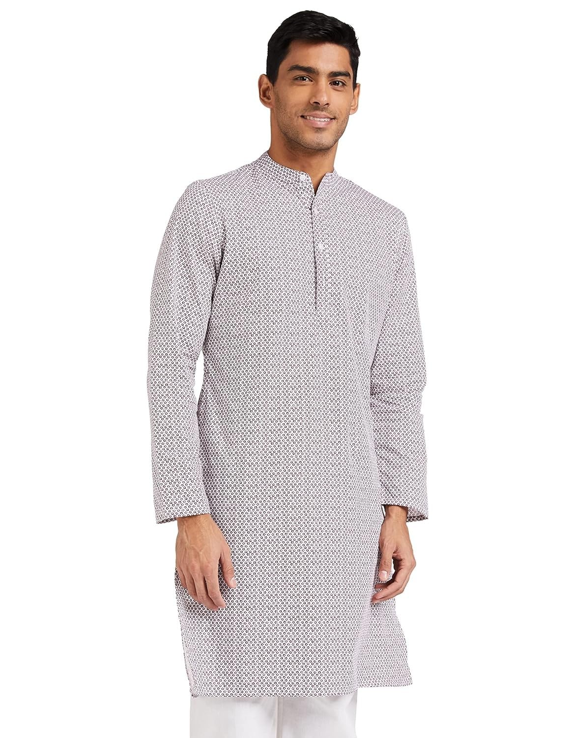 Symbol Men's Cotton Printed Long Kurta