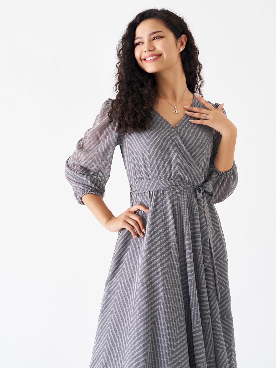 AASK Women Fancy Plain & Solid Designer Dress for Women