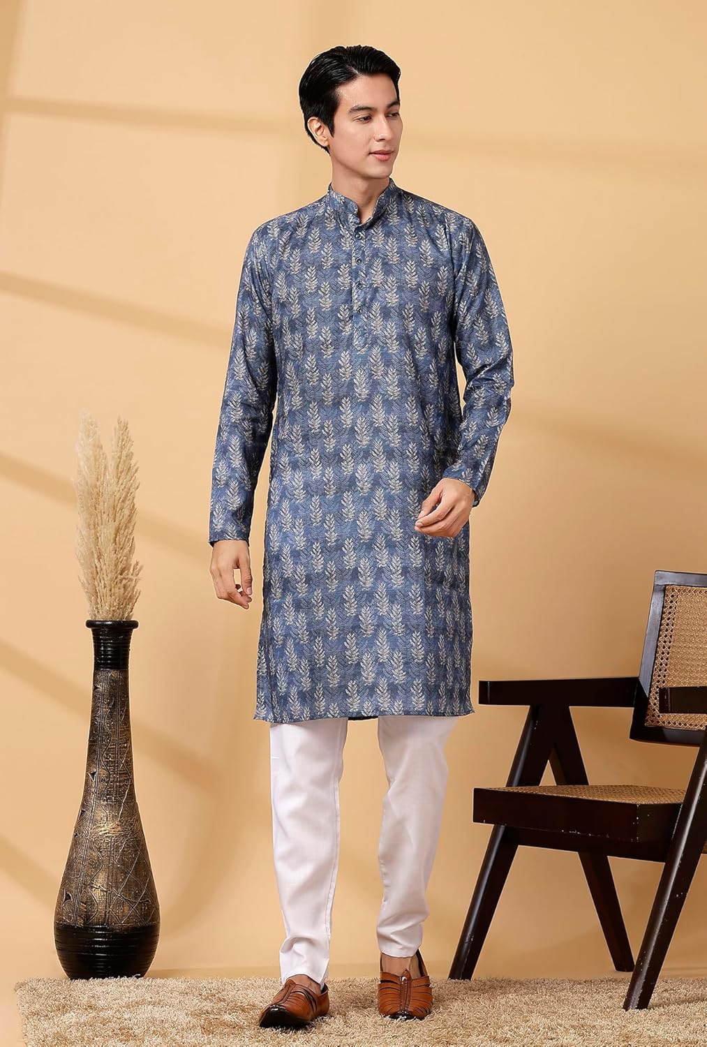 Majestic Man Men's Cotton Blend Regular Fit Casual