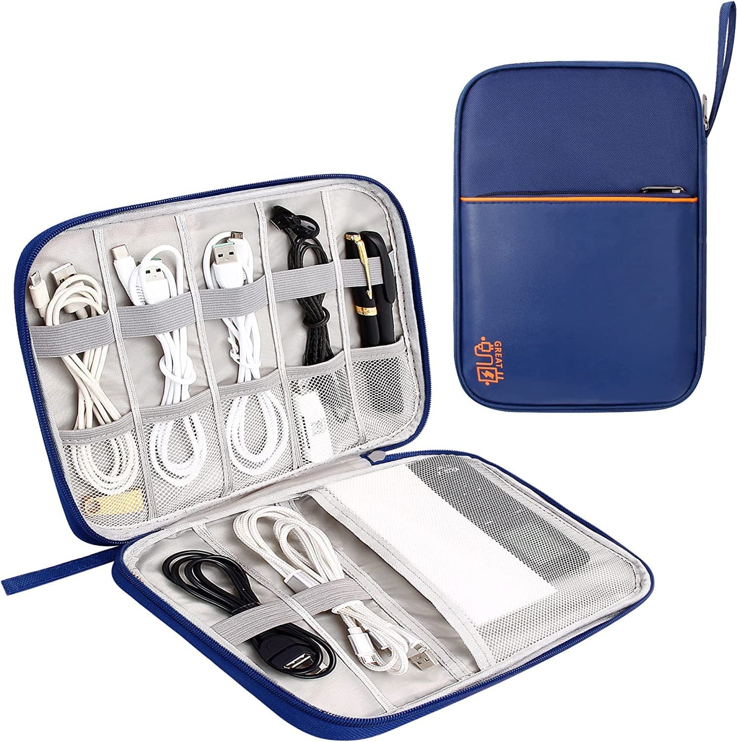 Electronics Organizer Bag Waterproof Carrying Pouch